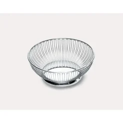 Sale Alessi - Frugtskål i stål - Rund basket - Ø20,5 cm