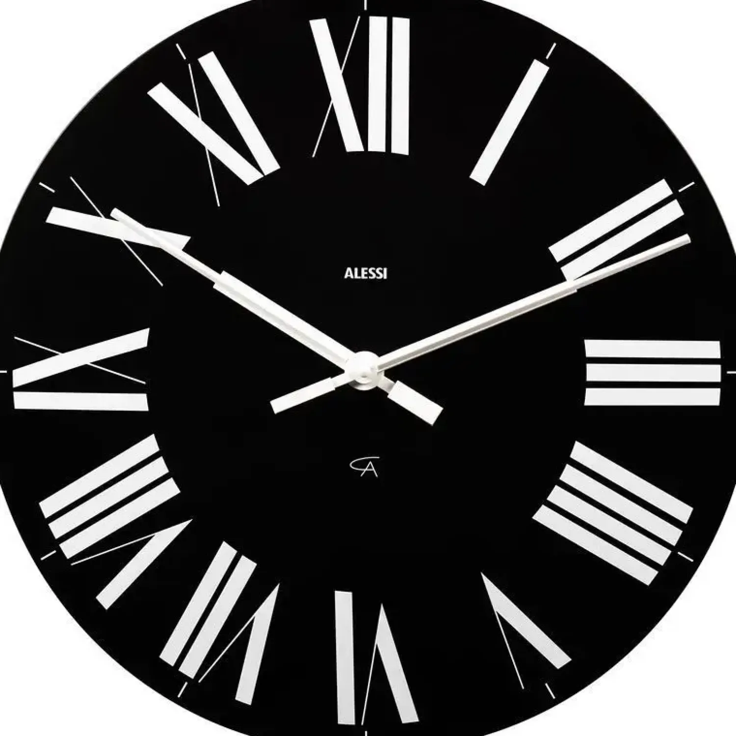 Discount Alessi - vægur fra - Sort med hvide tal - Ø36 cm