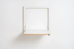Clearance Ambivalenz Fläpps - Foldbart skrivebord - Væghængt - Hvid - 60x60 cm
