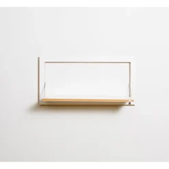 Clearance Ambivalenz - Fläpps Hylde - 80 x 40 cm - Hvid birk