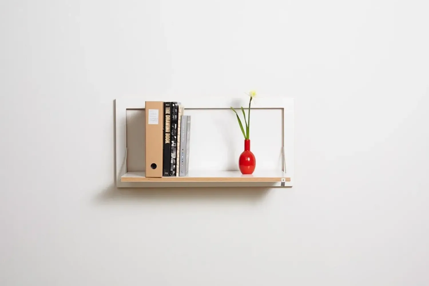Clearance Ambivalenz - Fläpps Hylde - 80 x 40 cm - Hvid birk