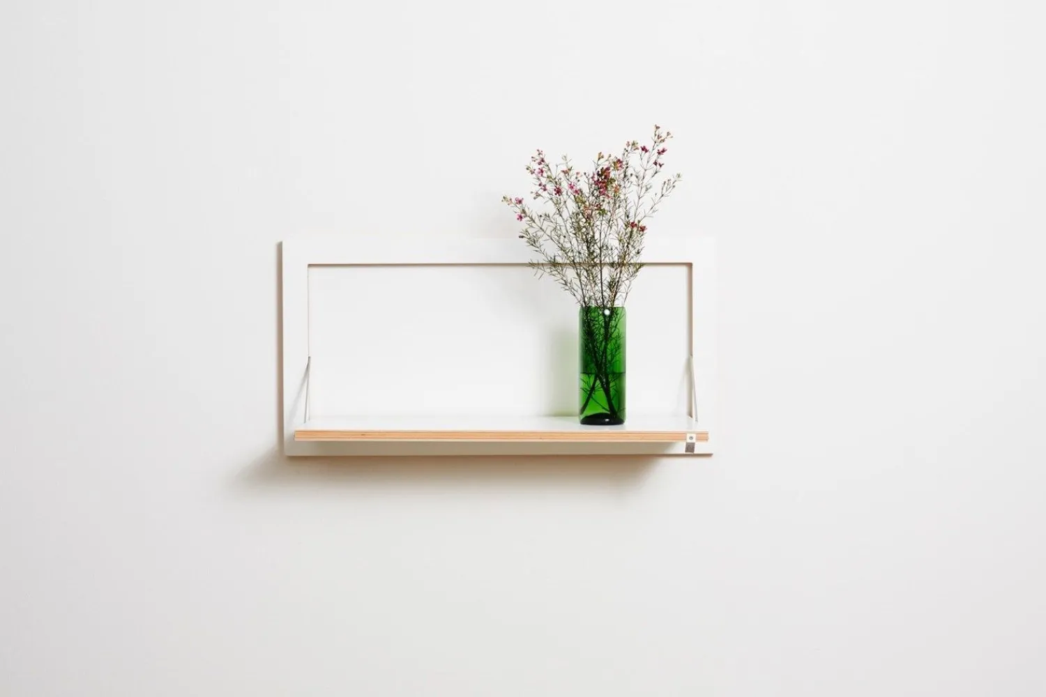 Clearance Ambivalenz - Fläpps Hylde - 80 x 40 cm - Hvid birk