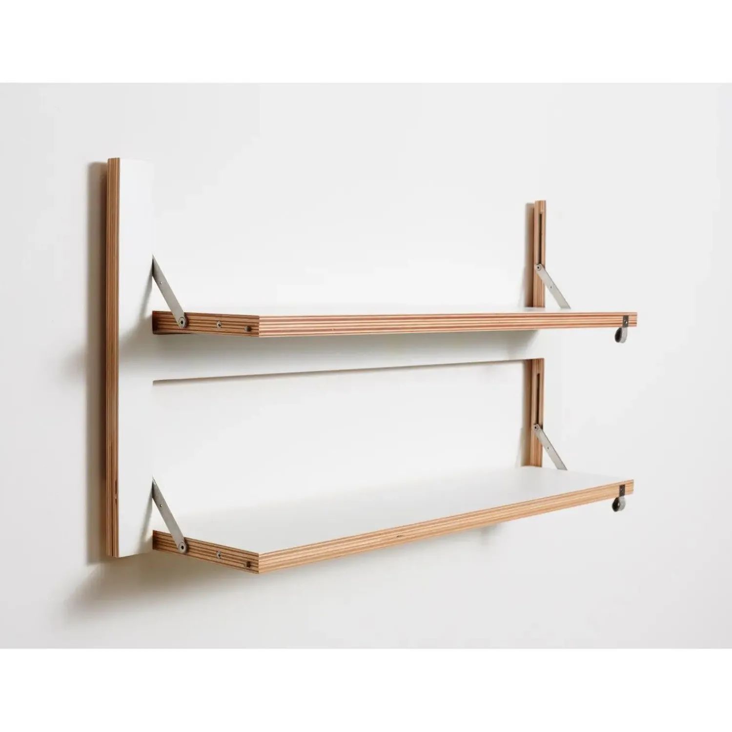 Best Ambivalenz - Fläpps Hylde - 80 x 40 cm - Hvid birk