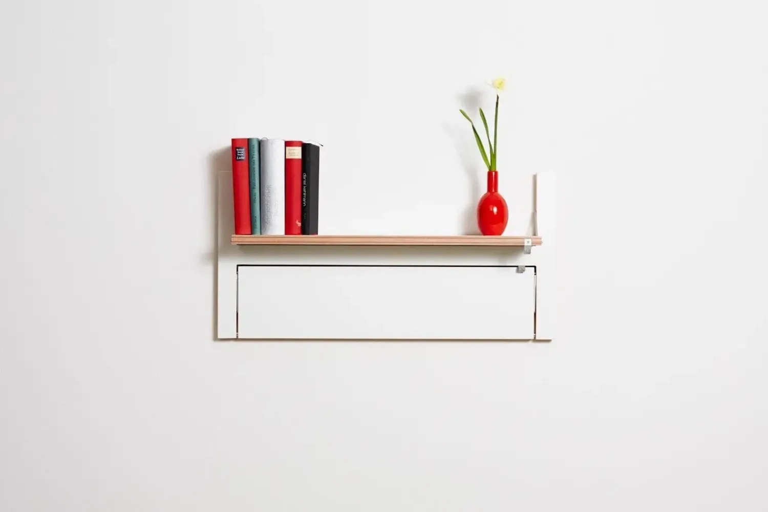 Best Ambivalenz - Fläpps Hylde - 80 x 40 cm - Hvid birk