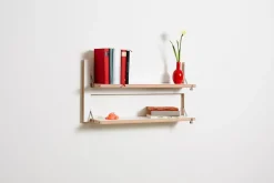 Ambivalenz - Fläpps Hylde - 80 x 40 cm - Sort birk