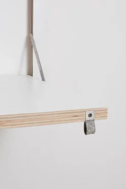 Outlet Ambivalenz Fläpps - Vægskrivebord - Secretary - Sort - 100x60 cm