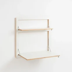 Discount Ambivalenz - Vægskrivebord - Fläpps Secretary - Hvid - 80x80 cm