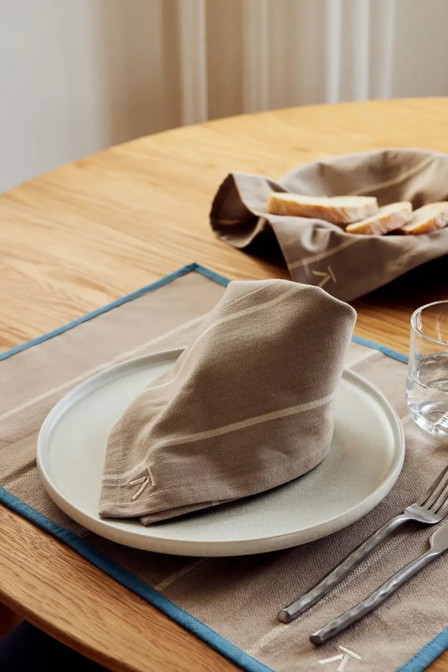 Sale Andersen Furniture - Andersen Dækkeserviet - Beige/Blå