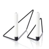 Discount Applicata - "Folded" Lysestage - Large - Sort