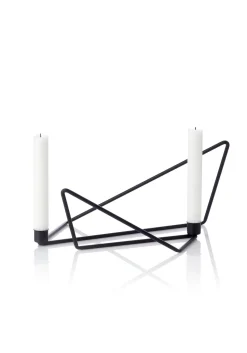 Discount Applicata - "Folded" Lysestage - Large - Sort