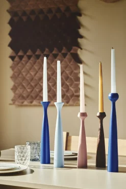 Best Applicata - Lysestage - Blossom Rose - Cobalt Blue - Blå - H:29 cm