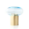Sale Applicata Mush Hurricane fyrfadsstage - Str. M - Blå Glas - Messing