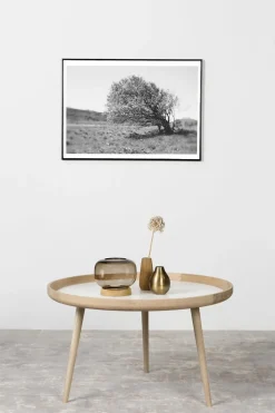 Sale Applicata - Plakat - Windy tree - Sort/Hvid - 30x40 cm