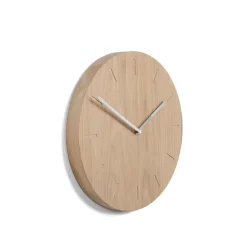 Online Applicata - Vægur med viser - Watch:Out - Eg og stål - Ø32 cm
