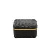 Discount Au Maison - Box - Krokodille - Sort (16x16x9)