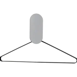 AYTM - "Ovali Hook" Knage med spejl (H: 16 cm) - Black