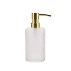 Best Bahne - Glas Lotion pumpe rose med gyldent hoved