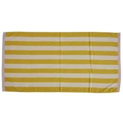 Clearance Bahne - Håndklædestribe 70x140 Gul, råhvid, blush