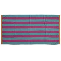 Hot Bahne - Håndklæde stribe 70x140 Turkis, pink, orange