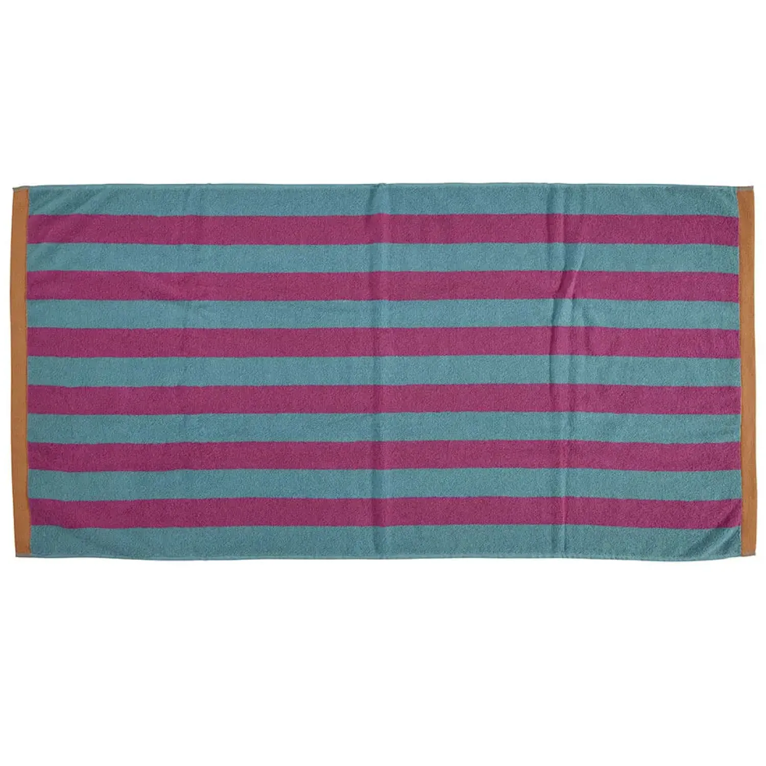 Hot Bahne - Håndklæde stribe 70x140 Turkis, pink, orange