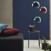 Best Frandsen Lighting Ball pendel - mørkeblå/mat (Ø 18 cm) m. sort stofledning