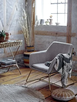 Clearance Bloomingville Blommingville - kurv i multifarvet flet - Højde 55 cm