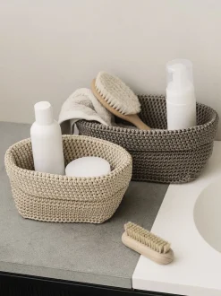Online Blomus - Crochet Rope Basket - L - Bark - TELA