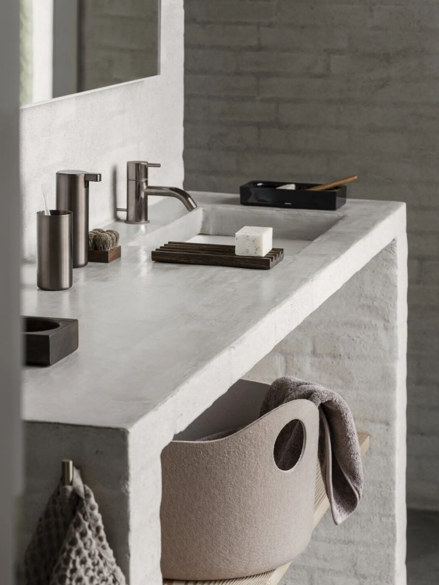 Blomus - Felt Basket S - Fungi/Micro Chip - TIGGY