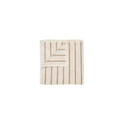 Best Blomus - Guest towel -ARTO- colour Moonbeam/Amber Brown thin stripes