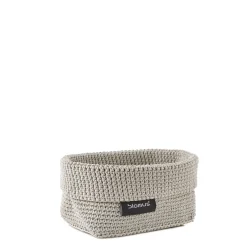 Clearance Blomus - Håndklædekurv - Crochet Robe Basket - Sand - TELA - 20x9 cm