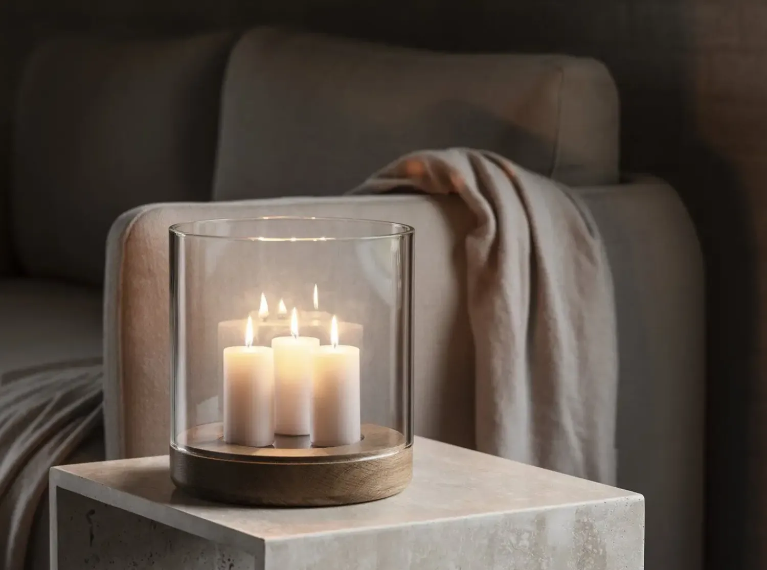 New Blomus - Hurricane Lamps XL - Oak - LANTO
