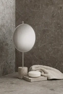 Sale Blomus - Lamura marmor makeup spejl - Mourning Dove