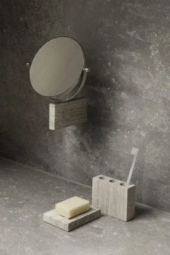 New Blomus - Makeup spejl - Lamura marmor vægmonteret - Mourning Dove