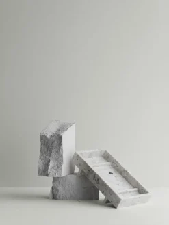 Blomus - Marble Tray - Nimbus Cloud - ABENTO - H18 x L7,5 x W30 cm