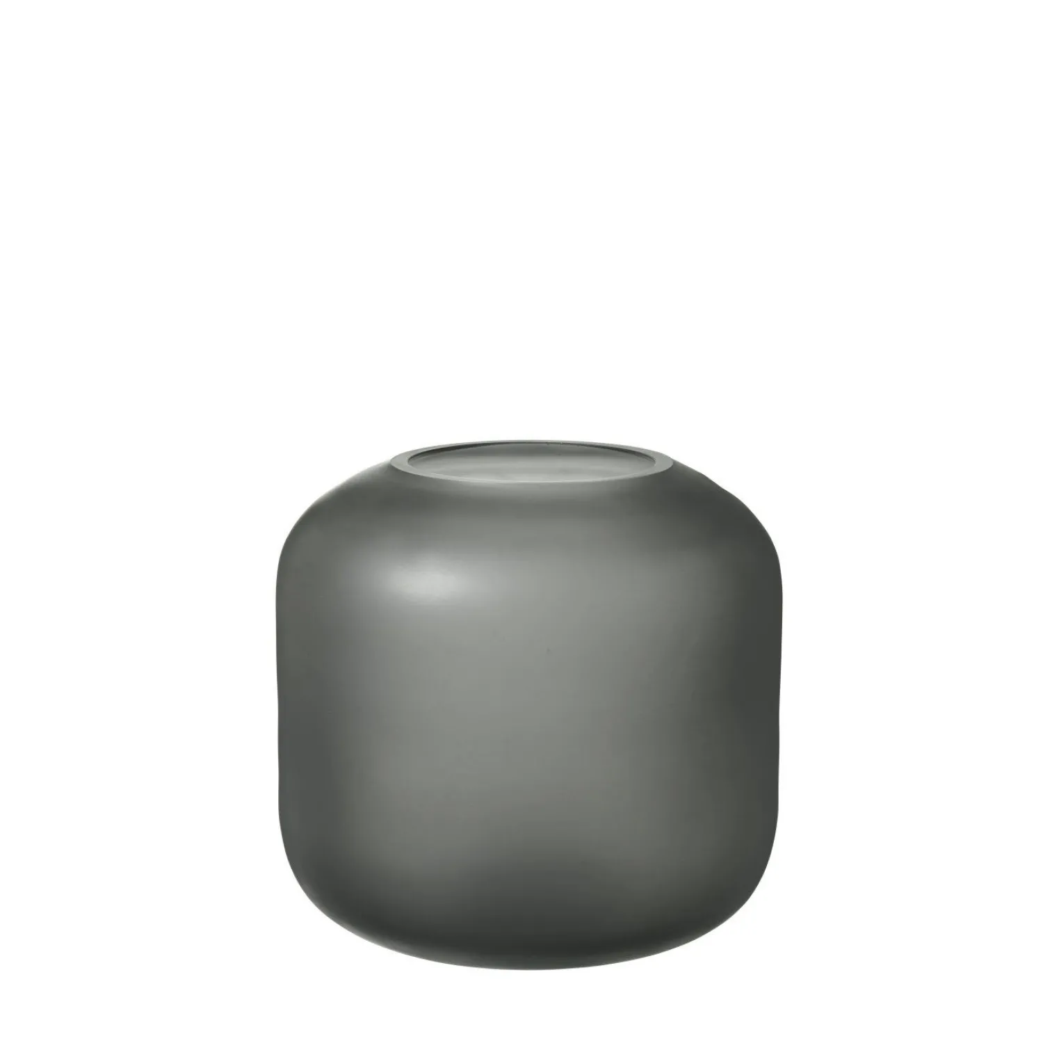 Best Blomus - OVALO Vase Ø17 - Satinglas - Grå