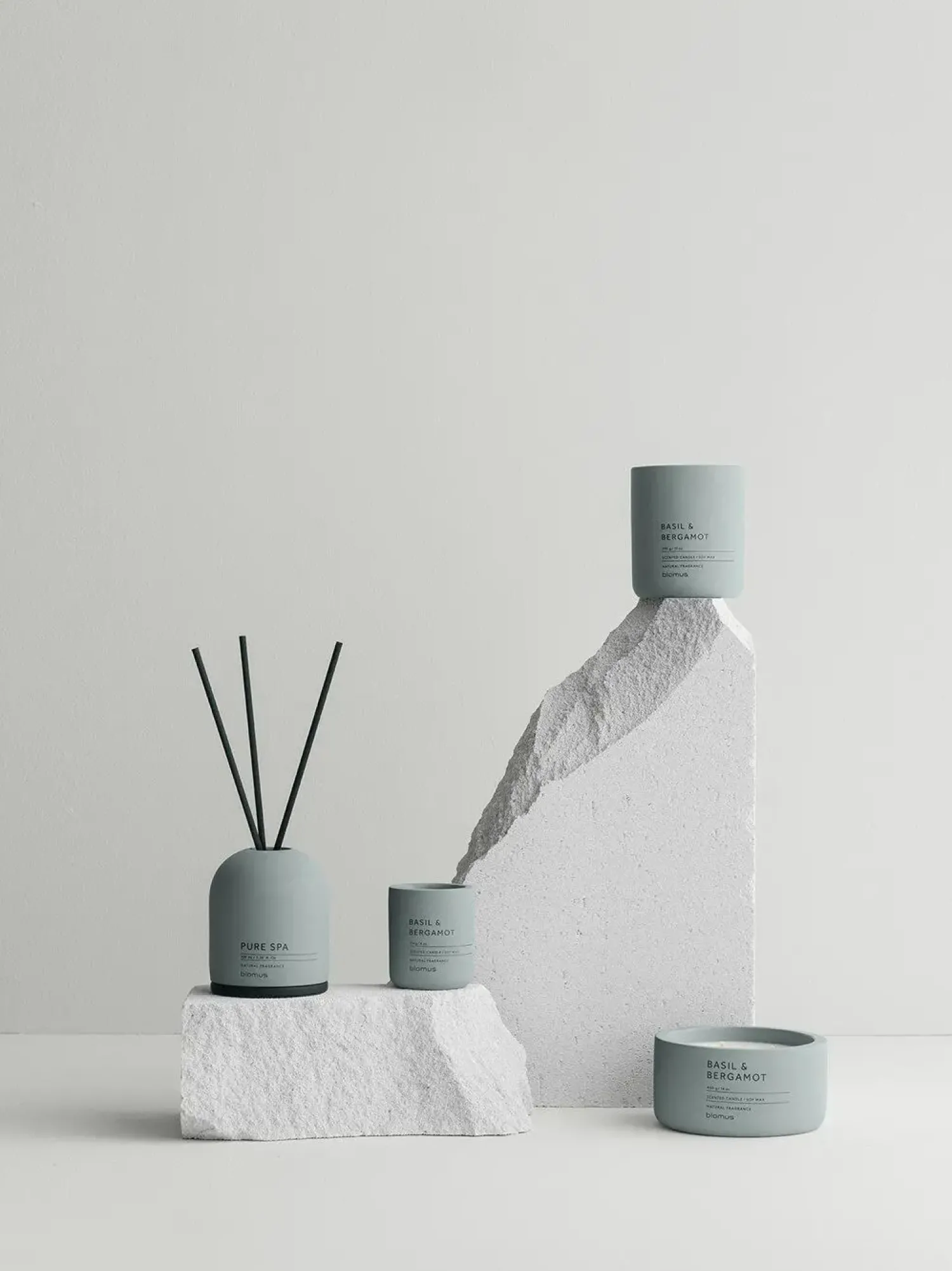 Discount Blomus - Room Fragrance Set - Basil & Bergamot - Pine Gray - FRAGA
