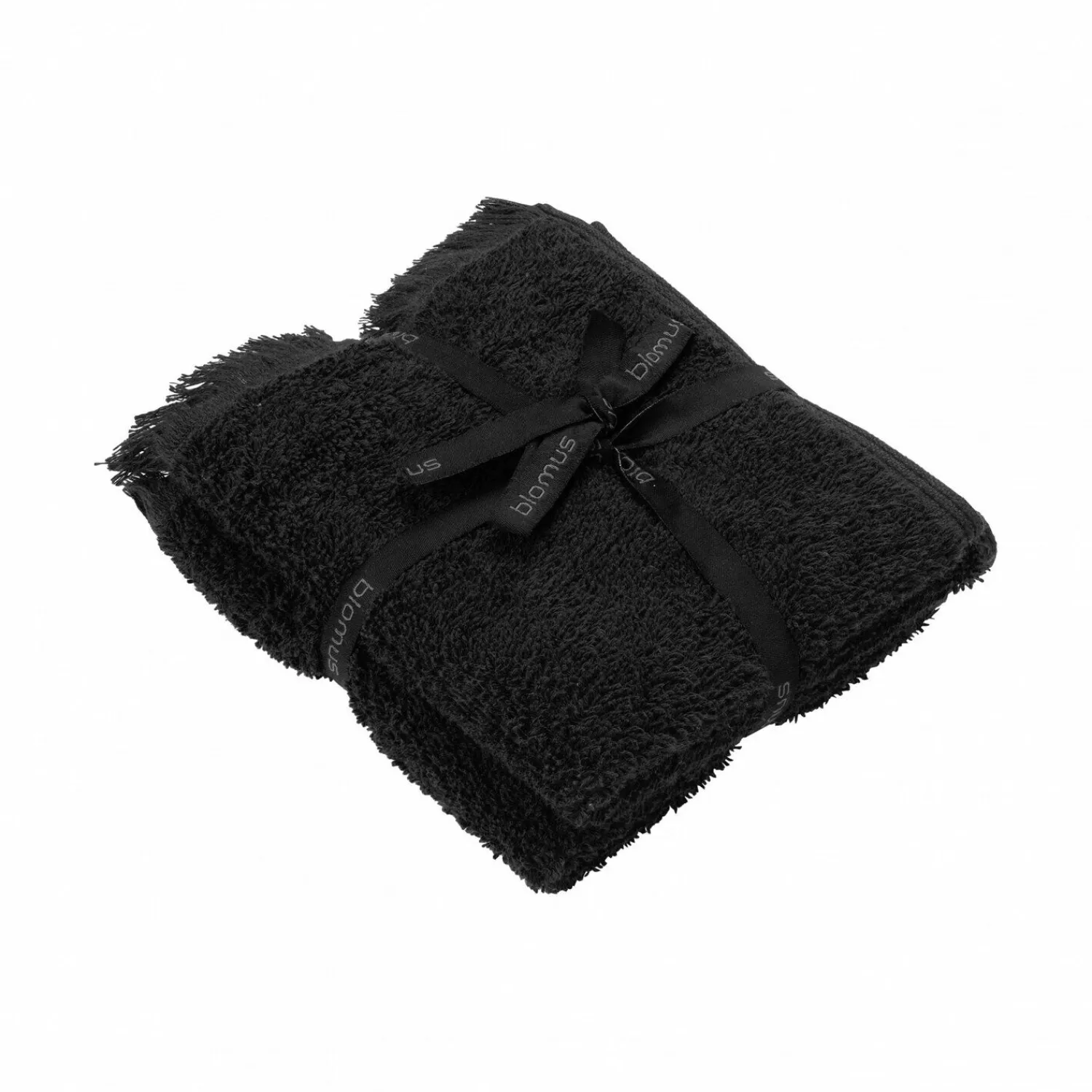 Clearance Blomus - Set of 2 Guest Hand Towels - Black - FRINO