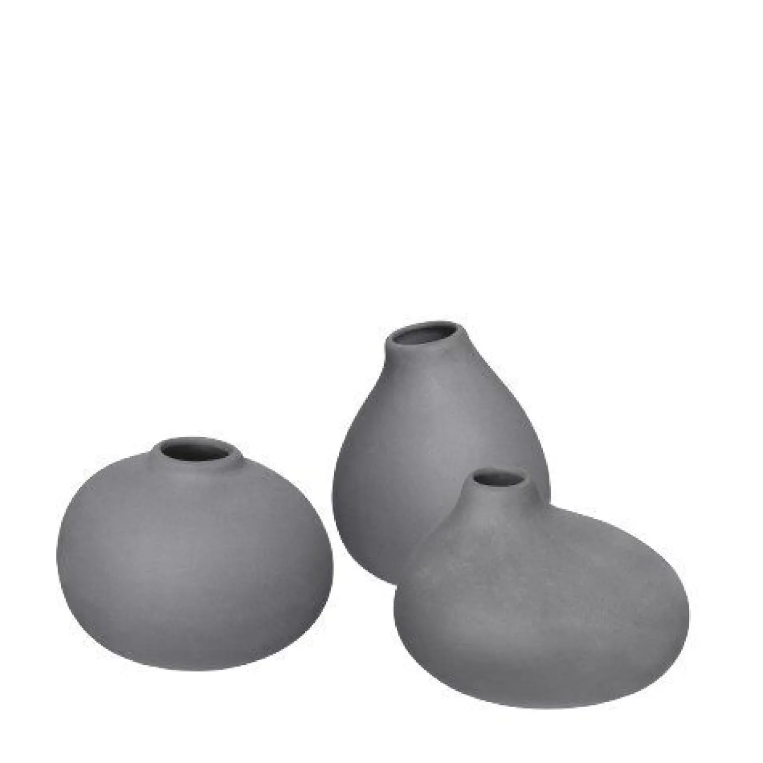 Clearance Blomus - Set 3 Vases - 3 x Pewter - NONA
