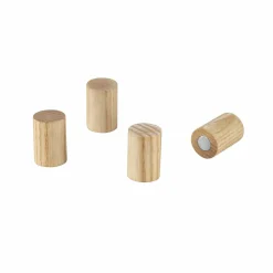 Clearance Blomus - Sæt af 4 magneter - Træ