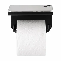 Discount Blomus - Toilet Paper Holder with tray - Black - MODO