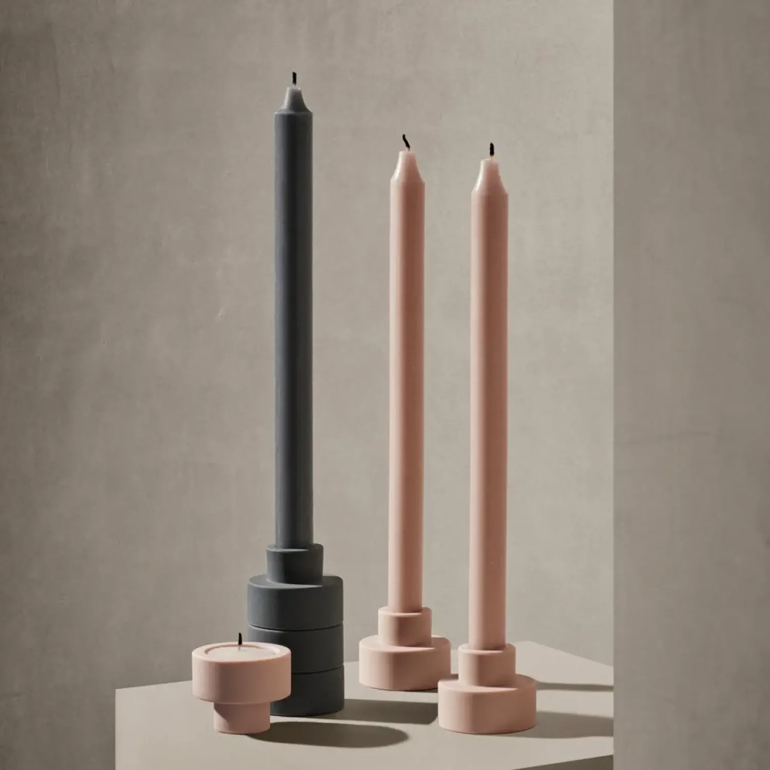 Clearance Blomus - TRIO lysestager - Lilla - Sæt af 3