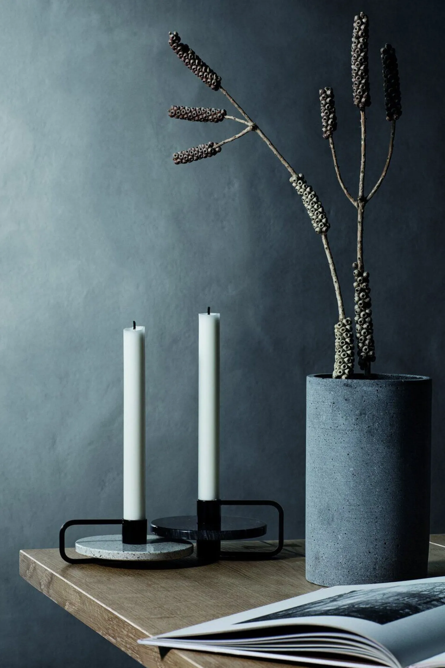 Blomus - Vase - Coluna - Mørkegrå - Large