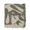 Discount Bloomingville - Alk Plaid, Grøn, Genanvendt Bomuld