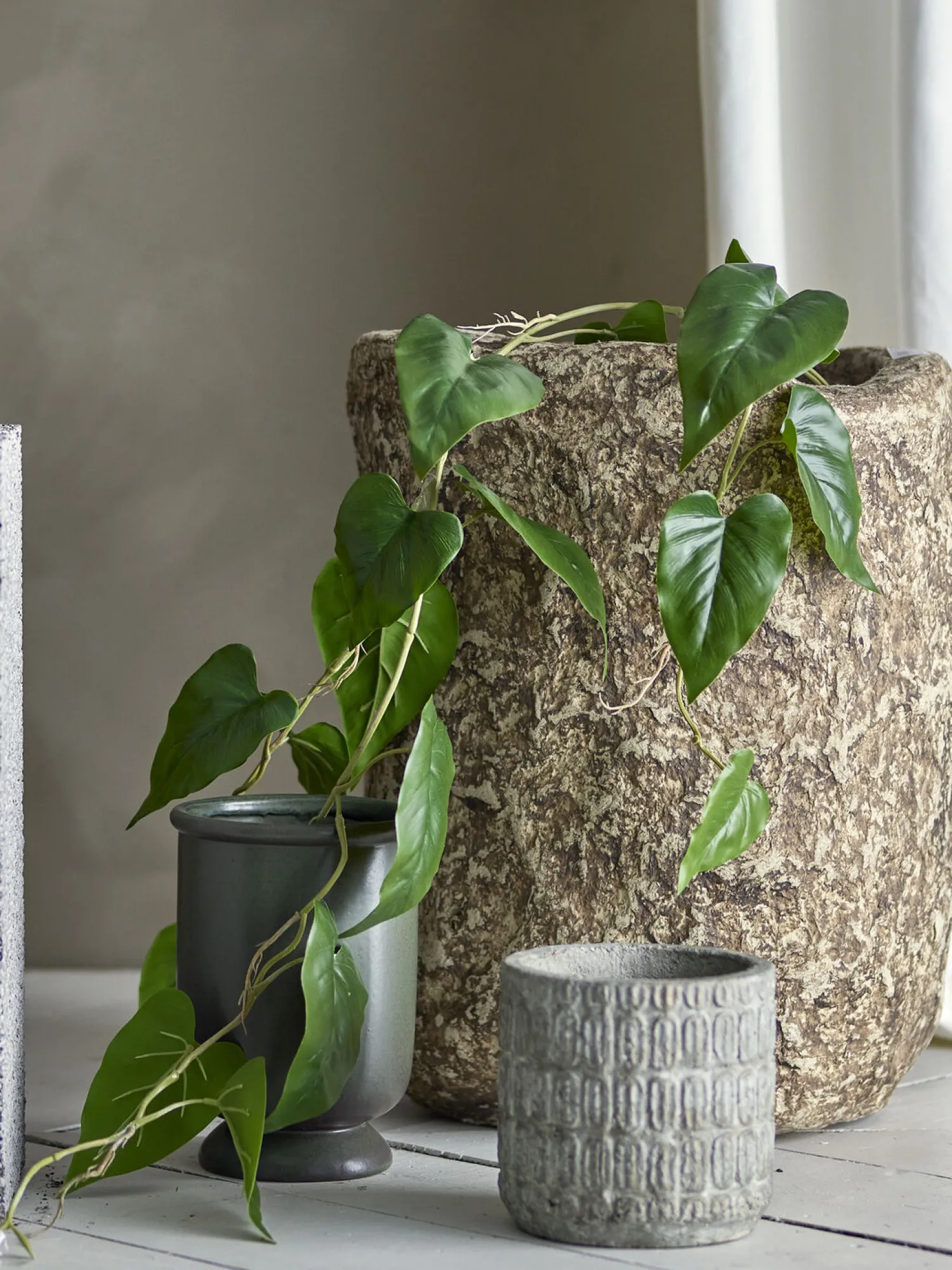 New Bloomingville - Anthurium Kunstig Plante - Grøn, Plastik, 117 cm