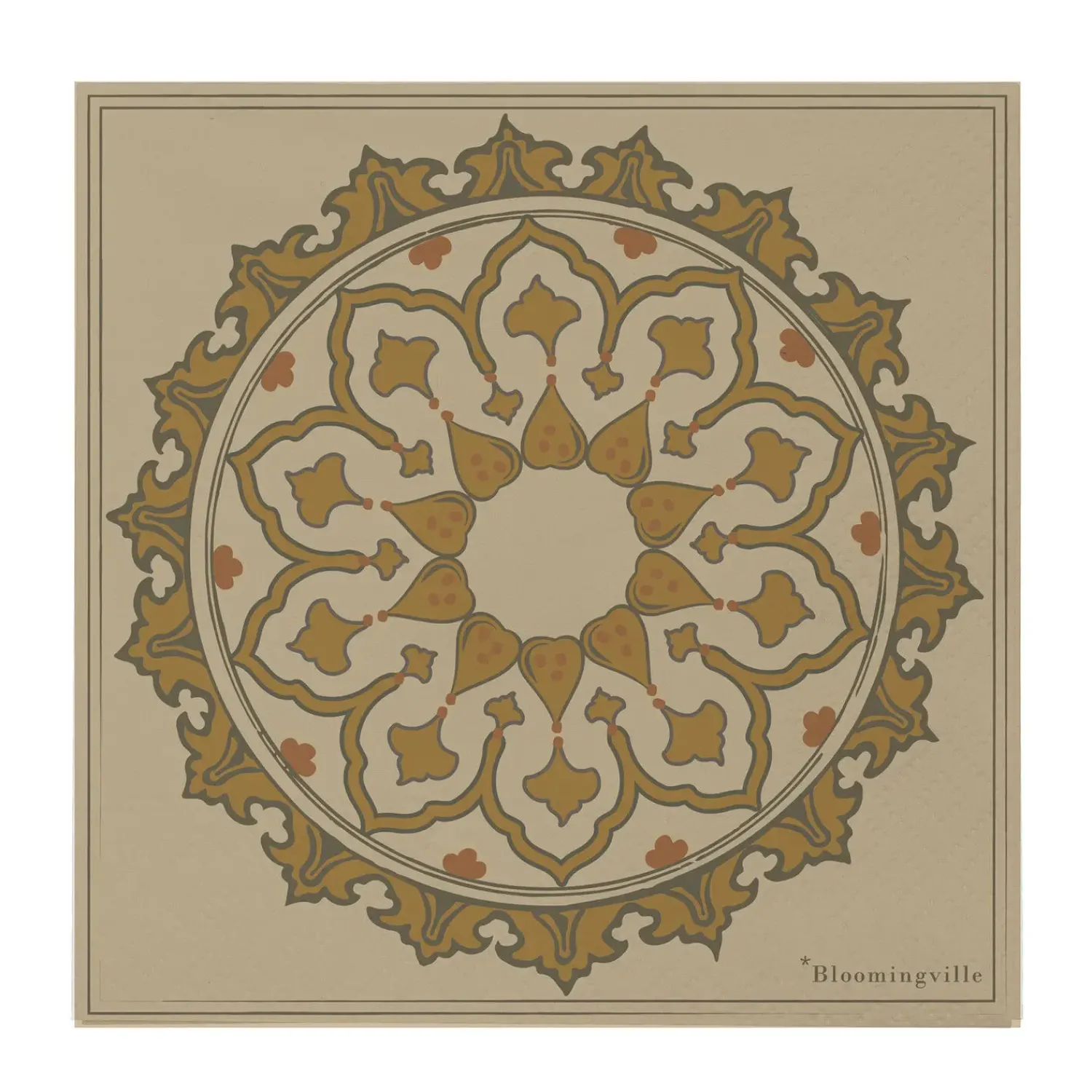 Bloomingville - Betri Serviet, Brun, FSC® Mix, Papir