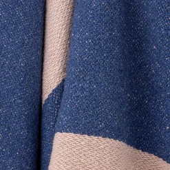 Sale Bloomingville - Cadeo Plaid, Blå, Genanvendt Bomuld