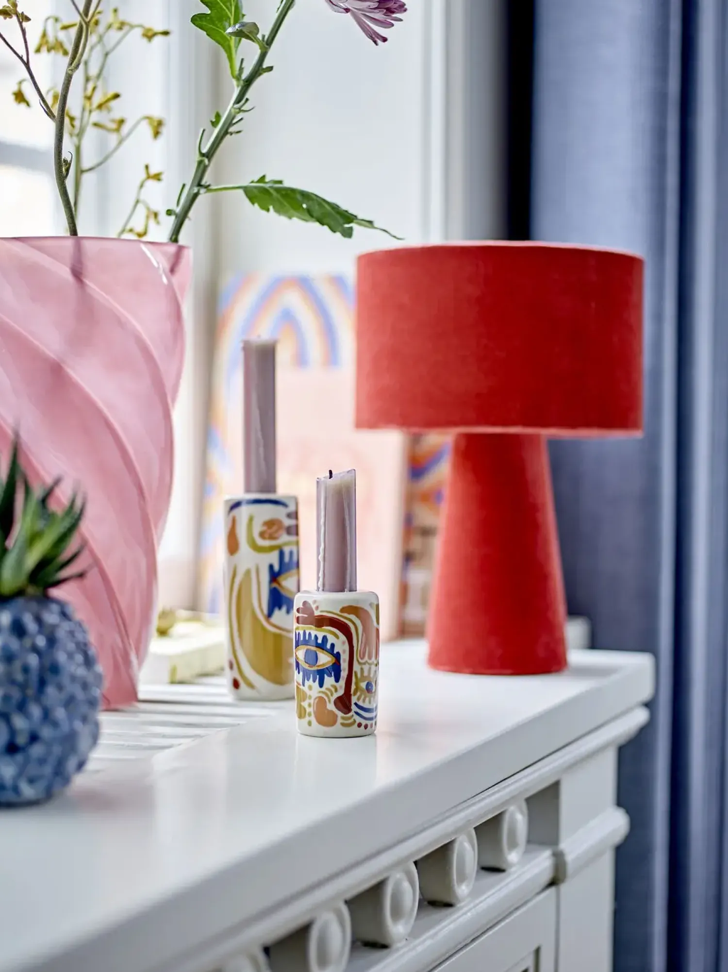 Sale Bloomingville - Callo Vase, Rosa, Glas