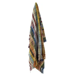 Discount Bloomingville - Elmy Plaid, Orange, Genanvendt Bomuld