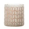 Sale Bloomingville - Esther Fyrfadsstage, Rosa, Genanvendt Glas