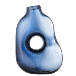Outlet Bloomingville - Harri Vase, Blå, Glas